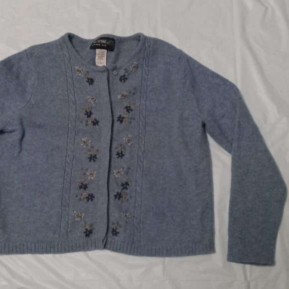 Vintage KS-Sport Knit-Set Women’s 100% Lambs Wool Sweater / Cottage Core - Picture 5 of 10